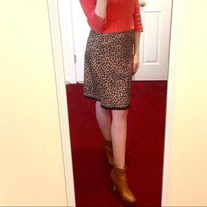 Leopard print skirt